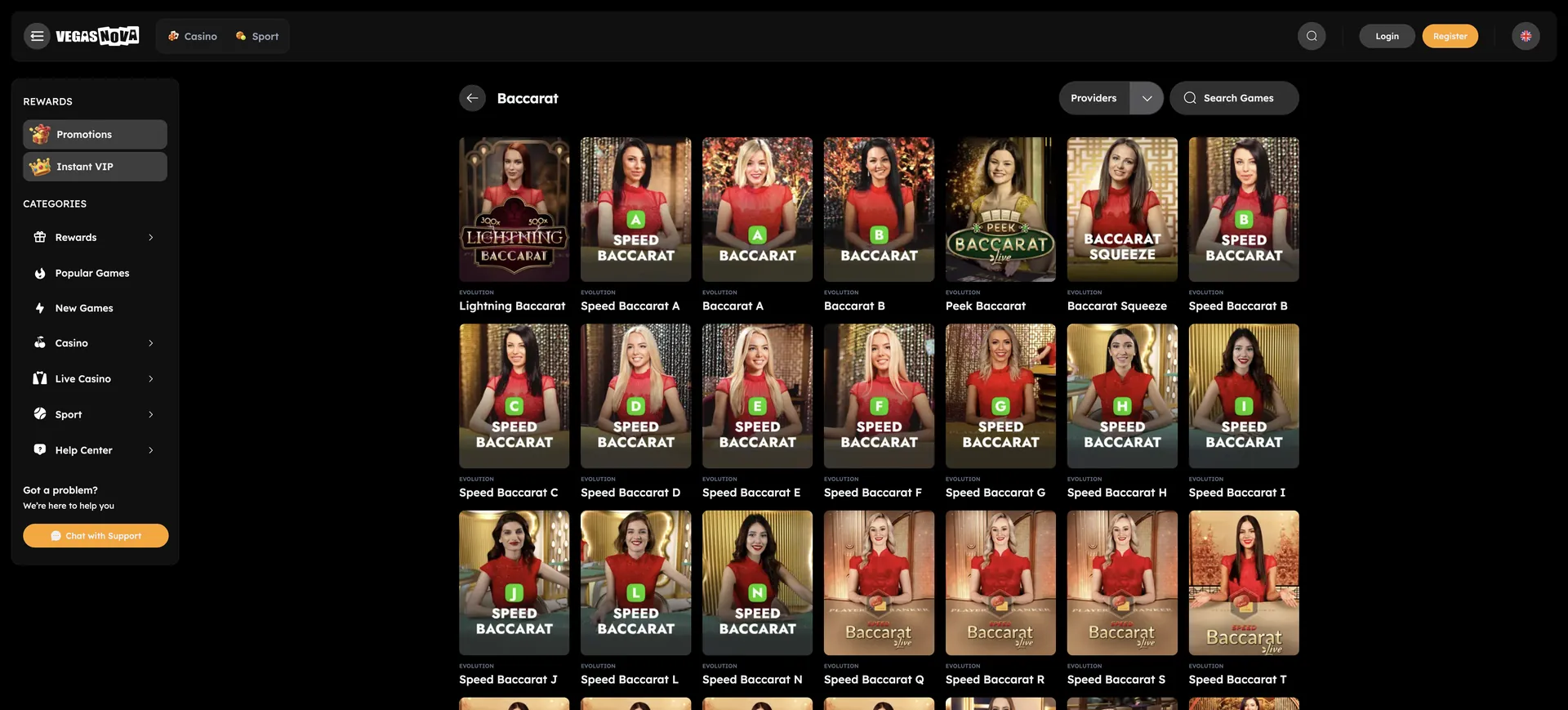 Vegasnova: Games En Baccarat